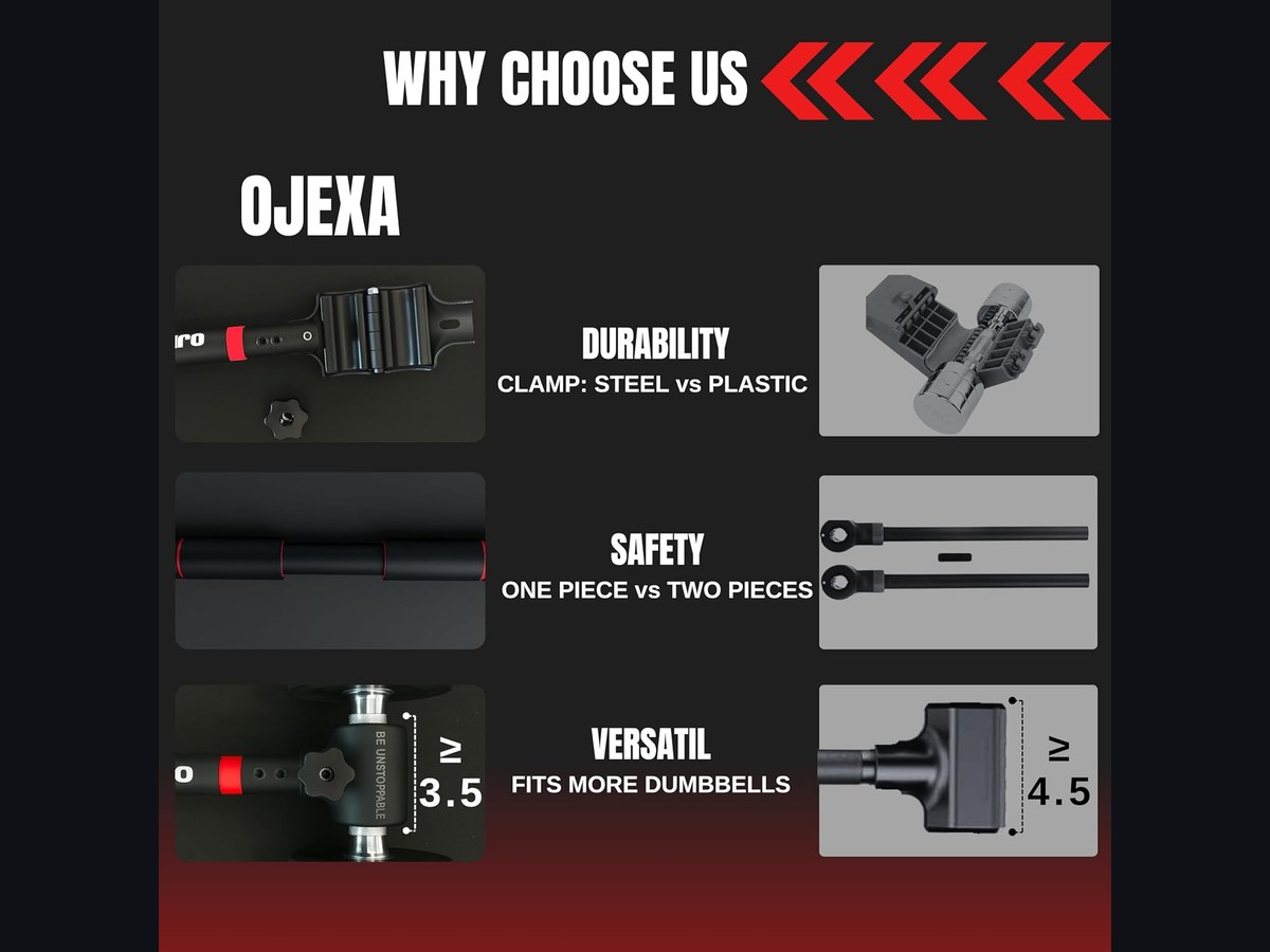 OJEXA connector detail with precision balance markers and cushioned grip